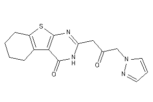 2-(2-keto-3-pyrazol-1-yl-propyl)-5,6,7,8-tetrahydro-3H-benzothiopheno[2,3-d]pyrimidin-4-one