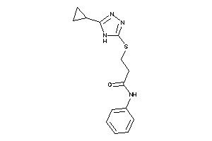 3-[(5-cyclopropyl-4H-1,2,4-triazol-3-yl)thio]-N-phenyl-propionamide