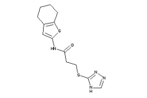 N-(4,5,6,7-tetrahydrobenzothiophen-2-yl)-3-(4H-1,2,4-triazol-3-ylthio)propionamide