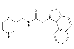 2-benzo[e]benzofuran-1-yl-N-(morpholin-2-ylmethyl)acetamide