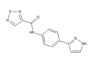 N-[4-(1H-pyrazol-3-yl)phenyl]furazan-3-carboxamide