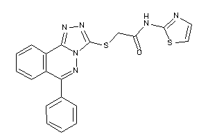 Image of 2-[(6-phenyl-[1,2,4]triazolo[3,4-a]phthalazin-3-yl)thio]-N-thiazol-2-yl-acetamide