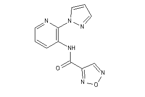 N-(2-pyrazol-1-yl-3-pyridyl)furazan-3-carboxamide