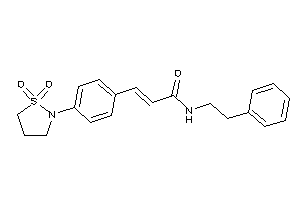 3-[4-(1,1-diketo-1,2-thiazolidin-2-yl)phenyl]-N-phenethyl-acrylamide