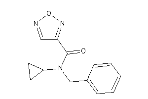 N-benzyl-N-cyclopropyl-furazan-3-carboxamide