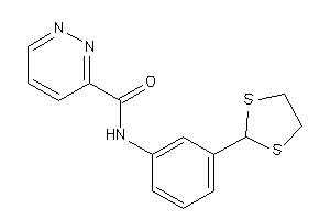 N-[3-(1,3-dithiolan-2-yl)phenyl]pyridazine-3-carboxamide