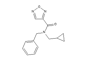 N-benzyl-N-(cyclopropylmethyl)furazan-3-carboxamide