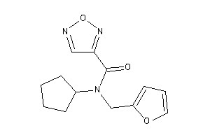 N-cyclopentyl-N-(2-furfuryl)furazan-3-carboxamide