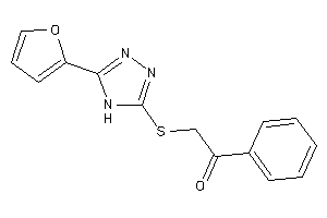 2-[[5-(2-furyl)-4H-1,2,4-triazol-3-yl]thio]-1-phenyl-ethanone