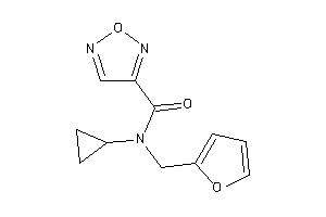 N-cyclopropyl-N-(2-furfuryl)furazan-3-carboxamide