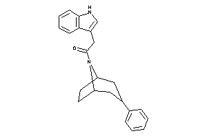 2-(1H-indol-3-yl)-1-(3-phenyl-8-azabicyclo[3.2.1]octan-8-yl)ethanone