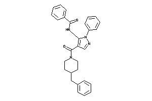 N-[4-(4-benzylpiperidine-1-carbonyl)-2-phenyl-pyrazol-3-yl]benzamide