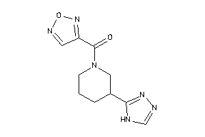 Furazan-3-yl-[3-(4H-1,2,4-triazol-3-yl)piperidino]methanone