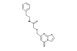 2-[(5-ketothiazolo[3,2-a]pyrimidin-7-yl)methylthio]-N-phenethyl-acetamide