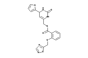 2-(1,2,4-oxadiazol-5-ylmethylthio)benzoic Acid [4-(2-furyl)-2-keto-3,4-dihydro-1H-pyrimidin-6-yl]methyl Ester