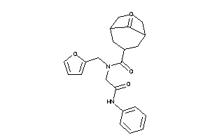 N-(2-anilino-2-keto-ethyl)-N-(2-furfuryl)-9-keto-bicyclo[3.3.1]nonane-7-carboxamide