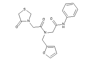 2-[2-furfuryl-[2-(4-ketothiazolidin-3-yl)acetyl]amino]-N-phenyl-acetamide