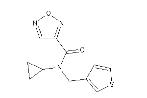 N-cyclopropyl-N-(3-thenyl)furazan-3-carboxamide