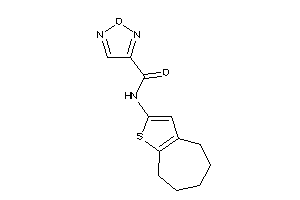 N-(5,6,7,8-tetrahydro-4H-cyclohepta[b]thiophen-2-yl)furazan-3-carboxamide