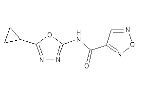 N-(5-cyclopropyl-1,3,4-oxadiazol-2-yl)furazan-3-carboxamide