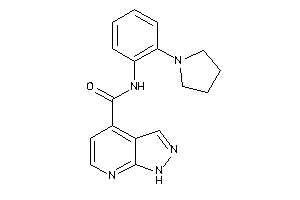 N-(2-pyrrolidinophenyl)-1H-pyrazolo[3,4-b]pyridine-4-carboxamide