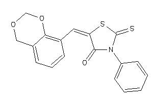 5-(4H-1,3-benzodioxin-8-ylmethylene)-3-phenyl-2-thioxo-thiazolidin-4-one