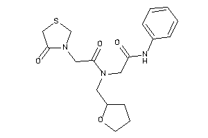 2-[[2-(4-ketothiazolidin-3-yl)acetyl]-(tetrahydrofurfuryl)amino]-N-phenyl-acetamide