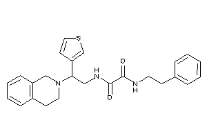 N'-[2-(3,4-dihydro-1H-isoquinolin-2-yl)-2-(3-thienyl)ethyl]-N-phenethyl-oxamide