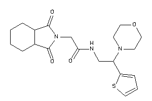 2-(1,3-diketo-3a,4,5,6,7,7a-hexahydroisoindol-2-yl)-N-[2-morpholino-2-(2-thienyl)ethyl]acetamide