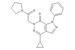 4-cyclopropyl-6-(2-keto-2-pyrrolidino-ethyl)-1-phenyl-pyrazolo[3,4-d]pyridazin-7-one