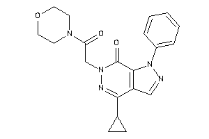 4-cyclopropyl-6-(2-keto-2-morpholino-ethyl)-1-phenyl-pyrazolo[3,4-d]pyridazin-7-one