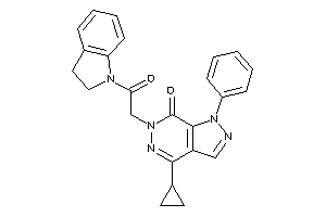 4-cyclopropyl-6-(2-indolin-1-yl-2-keto-ethyl)-1-phenyl-pyrazolo[3,4-d]pyridazin-7-one