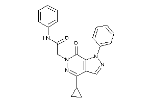 2-(4-cyclopropyl-7-keto-1-phenyl-pyrazolo[3,4-d]pyridazin-6-yl)-N-phenyl-acetamide