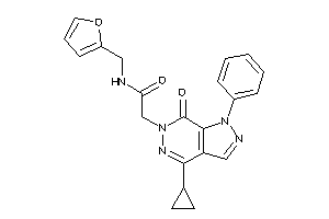 2-(4-cyclopropyl-7-keto-1-phenyl-pyrazolo[3,4-d]pyridazin-6-yl)-N-(2-furfuryl)acetamide