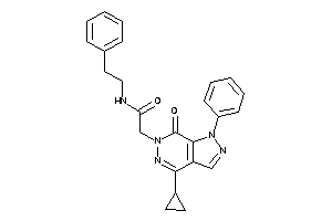2-(4-cyclopropyl-7-keto-1-phenyl-pyrazolo[3,4-d]pyridazin-6-yl)-N-phenethyl-acetamide