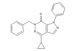 Image of 6-benzyl-4-cyclopropyl-1-phenyl-pyrazolo[3,4-d]pyridazin-7-one