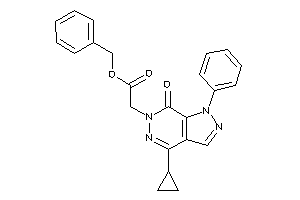 2-(4-cyclopropyl-7-keto-1-phenyl-pyrazolo[3,4-d]pyridazin-6-yl)acetic Acid Benzyl Ester