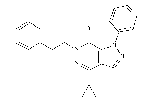 Image of 4-cyclopropyl-6-phenethyl-1-phenyl-pyrazolo[3,4-d]pyridazin-7-one