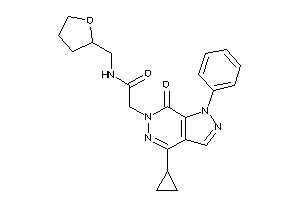 2-(4-cyclopropyl-7-keto-1-phenyl-pyrazolo[3,4-d]pyridazin-6-yl)-N-(tetrahydrofurfuryl)acetamide