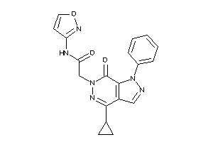 2-(4-cyclopropyl-7-keto-1-phenyl-pyrazolo[3,4-d]pyridazin-6-yl)-N-isoxazol-3-yl-acetamide