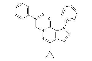 4-cyclopropyl-6-phenacyl-1-phenyl-pyrazolo[3,4-d]pyridazin-7-one