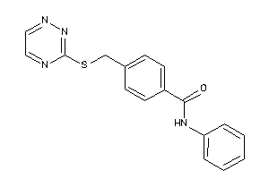 N-phenyl-4-[(1,2,4-triazin-3-ylthio)methyl]benzamide