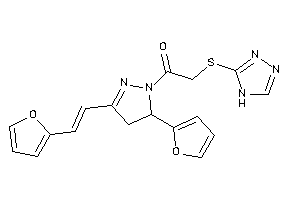 1-[5-(2-furyl)-3-[2-(2-furyl)vinyl]-2-pyrazolin-1-yl]-2-(4H-1,2,4-triazol-3-ylthio)ethanone