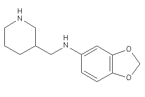 1,3-benzodioxol-5-yl(3-piperidylmethyl)amine