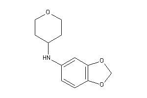 1,3-benzodioxol-5-yl(tetrahydropyran-4-yl)amine