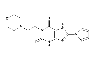 1-(2-morpholinoethyl)-8-pyrazol-1-yl-7H-xanthine