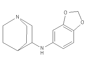 1,3-benzodioxol-5-yl(quinuclidin-3-yl)amine