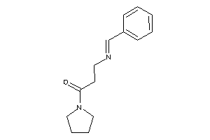 3-(benzalamino)-1-pyrrolidino-propan-1-one