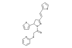 1-[5-(2-furyl)-3-[2-(2-furyl)vinyl]-2-pyrazolin-1-yl]-2-(2-pyridylthio)ethanone