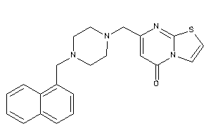 7-[[4-(1-naphthylmethyl)piperazino]methyl]thiazolo[3,2-a]pyrimidin-5-one